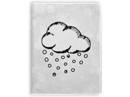 Hailstone Carnet De Notas Com Sopa De Cobertura Hand Painted Cloud Pattern