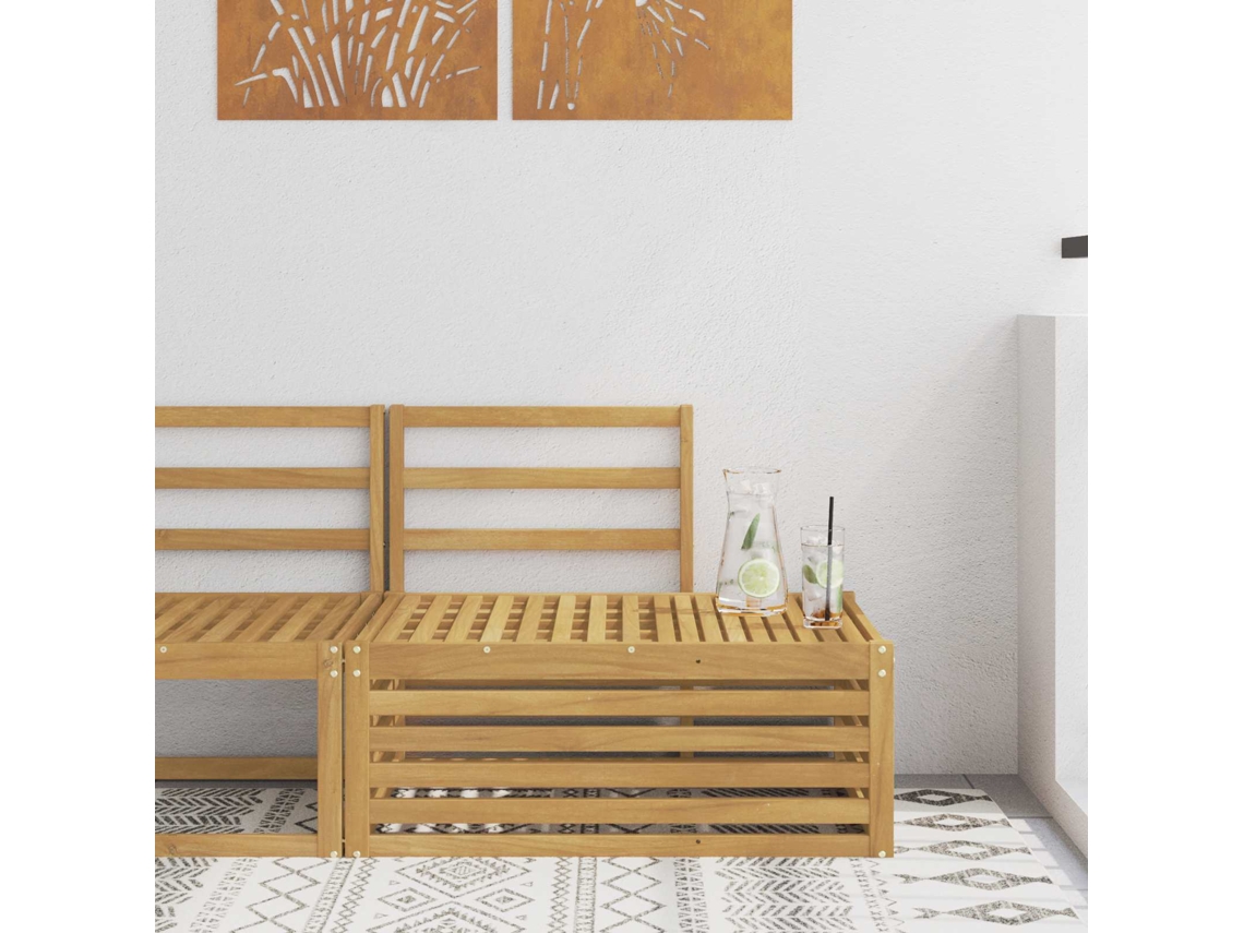 Vidaxl Conjunto De Sofás Para Exterior Branco 91 X 63 X 73 Cm