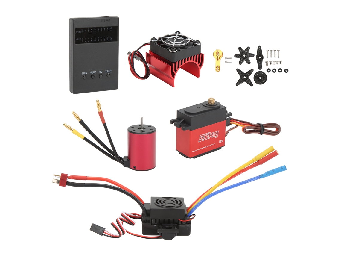 Combo Motor Esc Servo 25kg Carro Rc 1/10 S3650 2300kv