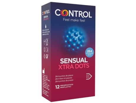 Preservativos CONTROL Xtra Dots (12 un)