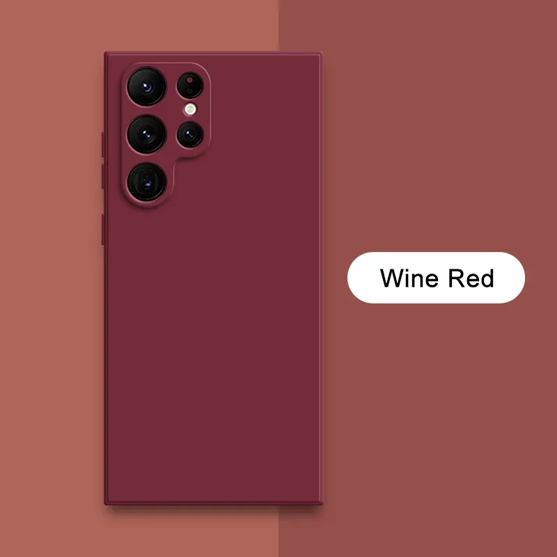(samsung A73 5g, Magenta) Capa Protetora De Silicone Líquido Para Celulares Samsung, Com Superfície De Tecido Macio.