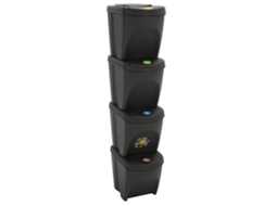 Garbage Bin Box, Garbage Bin Boxes Vidaxl Cinzeto Polipropileno (n/a)