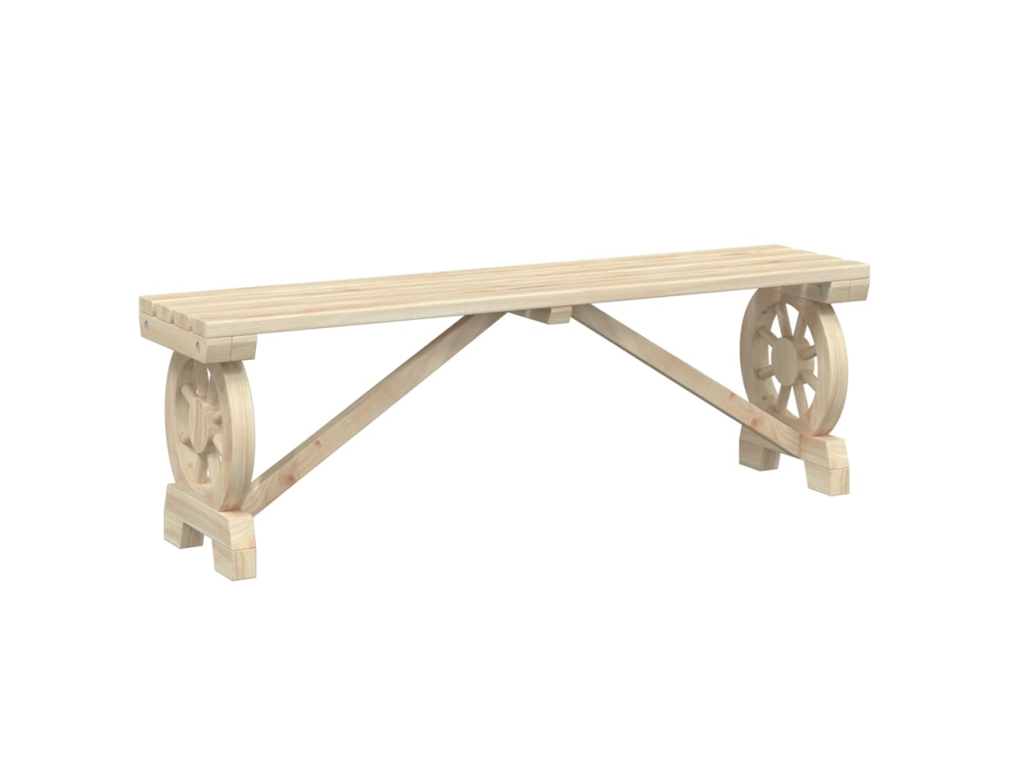 Garden Bench, Garden Benches Vidaxl Marrom Madeira (115 Cm)