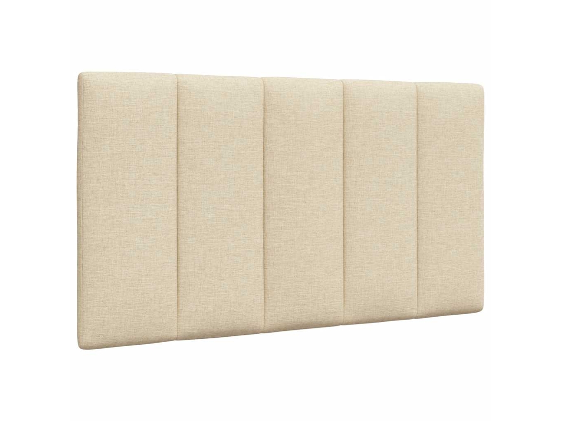 Vidaxl Almofadão De Cabeceira Hanko 90 Cm Tecido Creme