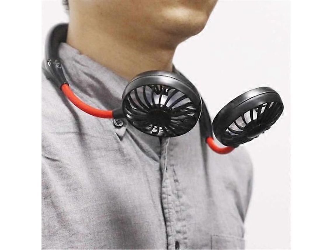 Ventilador de Pescoço Portátil, Preto AQUAFORGE