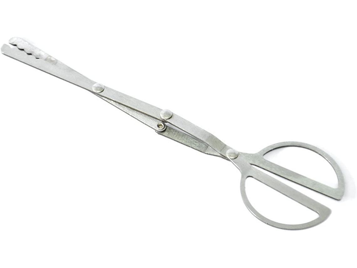 Pinça Dobrável Portátil Em Aço Inoxidável Para Uso Externo, Utensílios Para Churrasco, Pinça Longa Em Aço Inoxidável