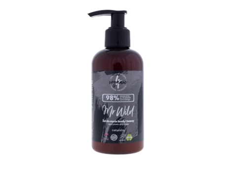 Wild Gel De Limpeza Para Barba E Rosto Com Aroma De Cipreste E Gengibre, 200ml 4organic