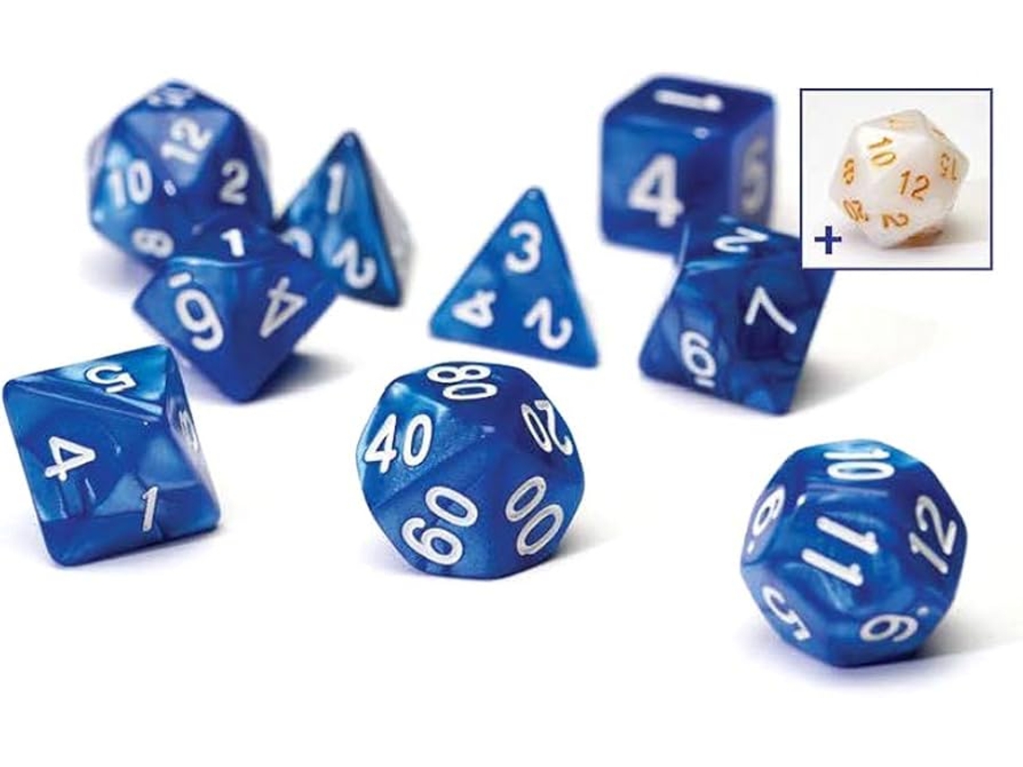 Sirius Dice Sirius Dice Set Pearl Blue Acrylic 7-die Set