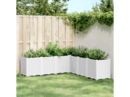 Vidaxl Vaso/floreira 160x160x53 Cm Pp Branco