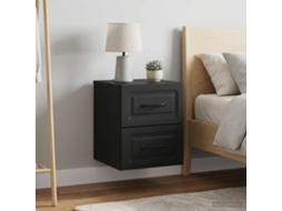 Vidaxl Gabinete De Canto Montado Na Parede 2 Unid. Preto