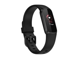 Pulseira De Relógio Lurelia Para Fitbit Luxe Silicone Preto