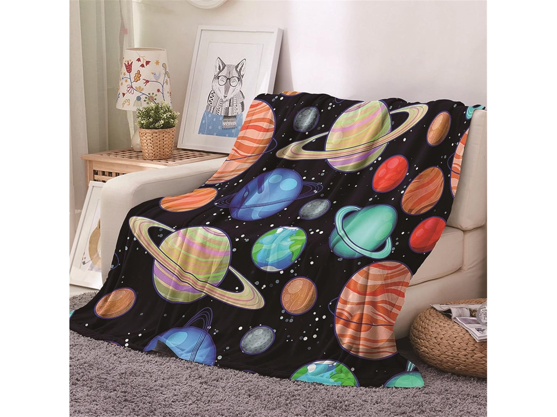 Manta de Flanela Fansu Estampa 3d Quente e Macia Microfibra Ideal para o Inverno Perfeita Cama Ou Sofá Adequad