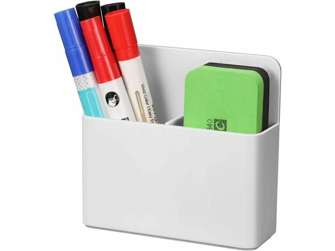 Suporte Magnético Para Marcadores De Quadro Branco, Aplicações Versáteis Com Divisória Ajustável, Suporte Para Canetas*