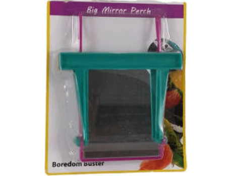 Brinquedo para Passaros HAPPYPET Espelho 3323234 (Azul - 8.5 cm x 6.5 cm - Plástico)