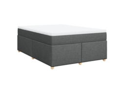 Cama com Molas/Colchão 160x200 Cm em Tecido Cinzento Escuro MAISON EXCLUSIVE