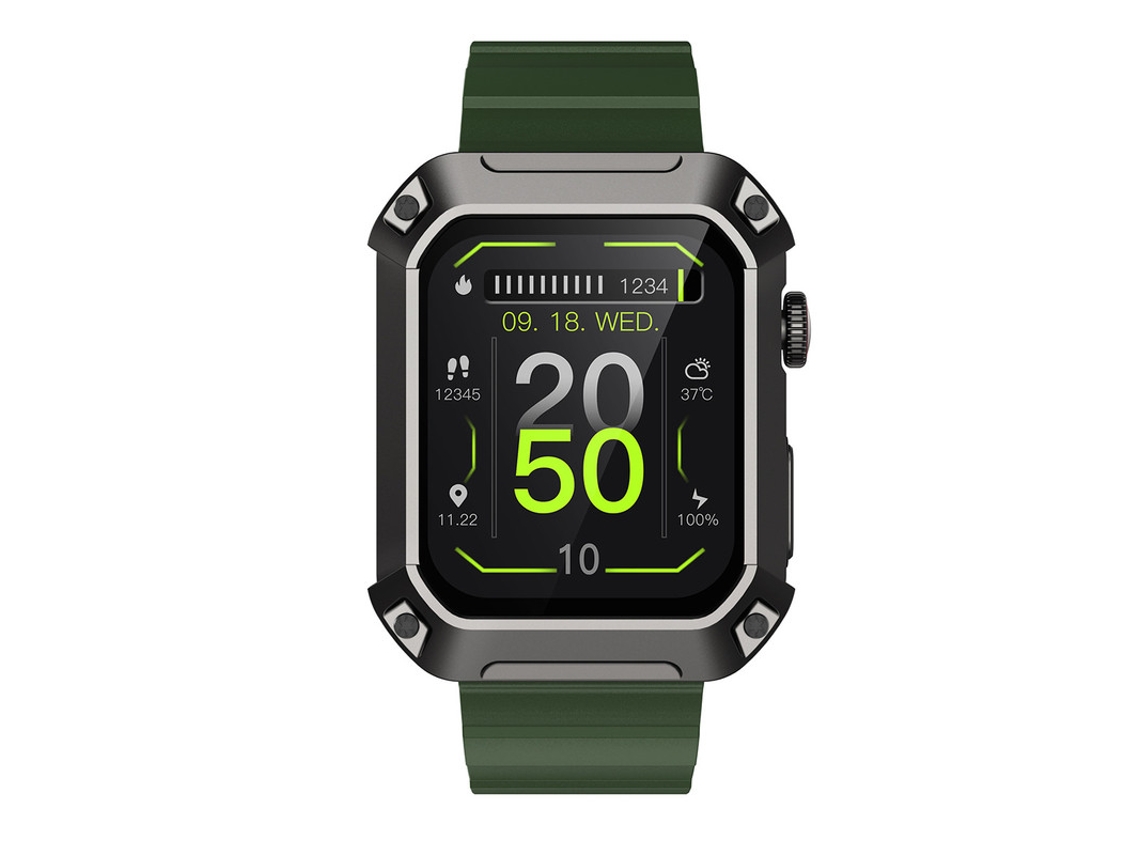 Smartwatches, Impermeável A Natação 5atm, Esportivo Militar Resistente, 1.82 Polegadas, Para Android Iphone Yizhood