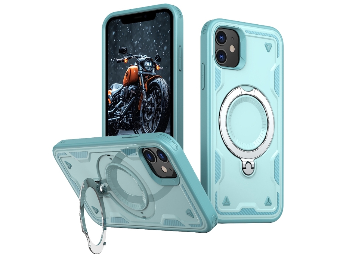 Capa Armor Híbrida Pc Tpu Para Iphone 11 - Suporte De Anel Magsafe