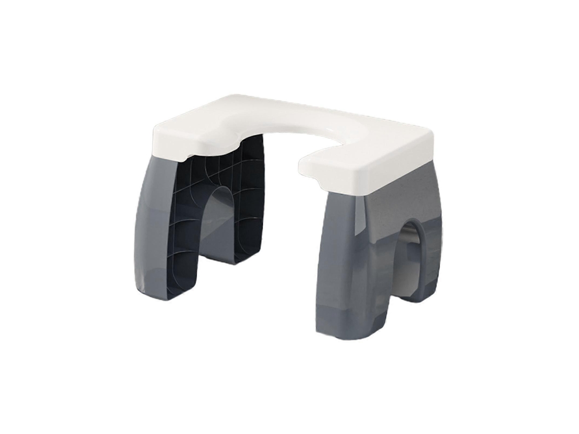 Banquinho para agachamento no vaso sanitário AQUAFORGE, assento removível, antiderrapante e portátil para idosos, adultos e crianças
