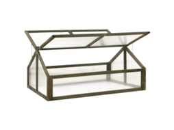 Estufa Madeira de Abeto Maciça 114x80x50 Cm Cinzento MAISON EXCLUSIVE