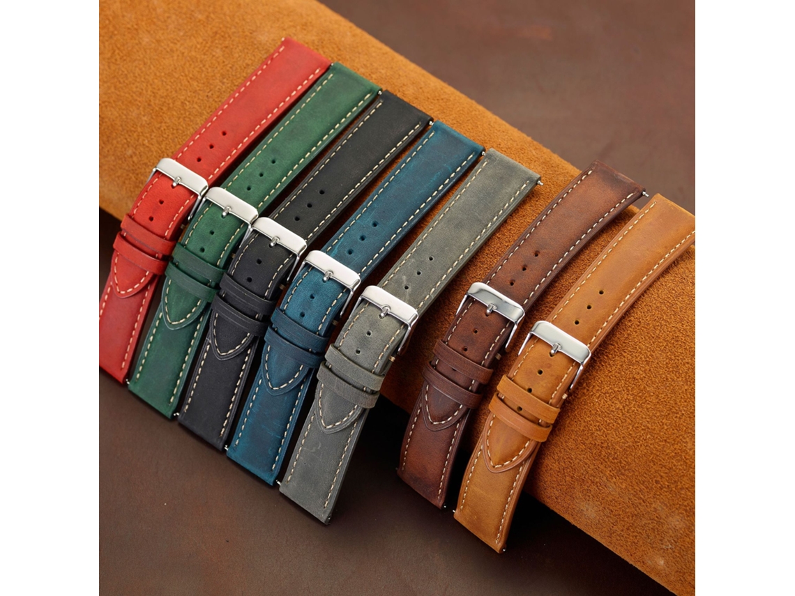 Pulseira De Luxo Em Couro Genuíno, Pulseira De Couro Genuíno De Alta Qualidade Para Relógios Inteligentes.