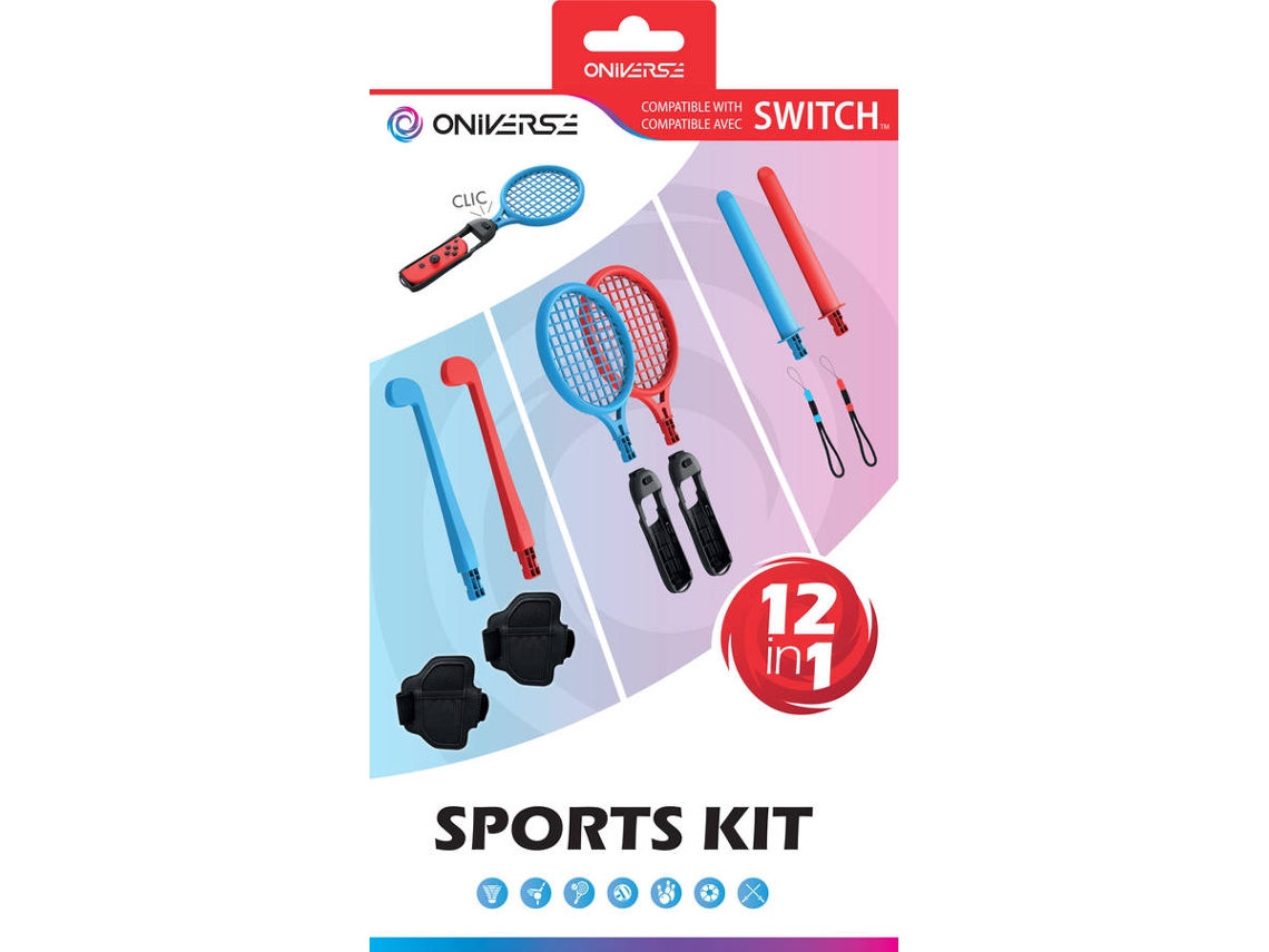 Kit acessórios INFOCAPITAL Sport Oniverse 12 em 1 (Nintendo Switch)