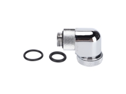Conector De Tubo Rígido Anti-queda G1/4 Rotativo 360 Graus Para Resfriamento Por Água Prata