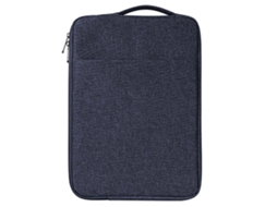Capa Para Laptop De 14 A 15,4 Polegadas, Com Compartimento Duplo, Alta Capacidade, Resistente A Impactos E Água, Azul Marinho.