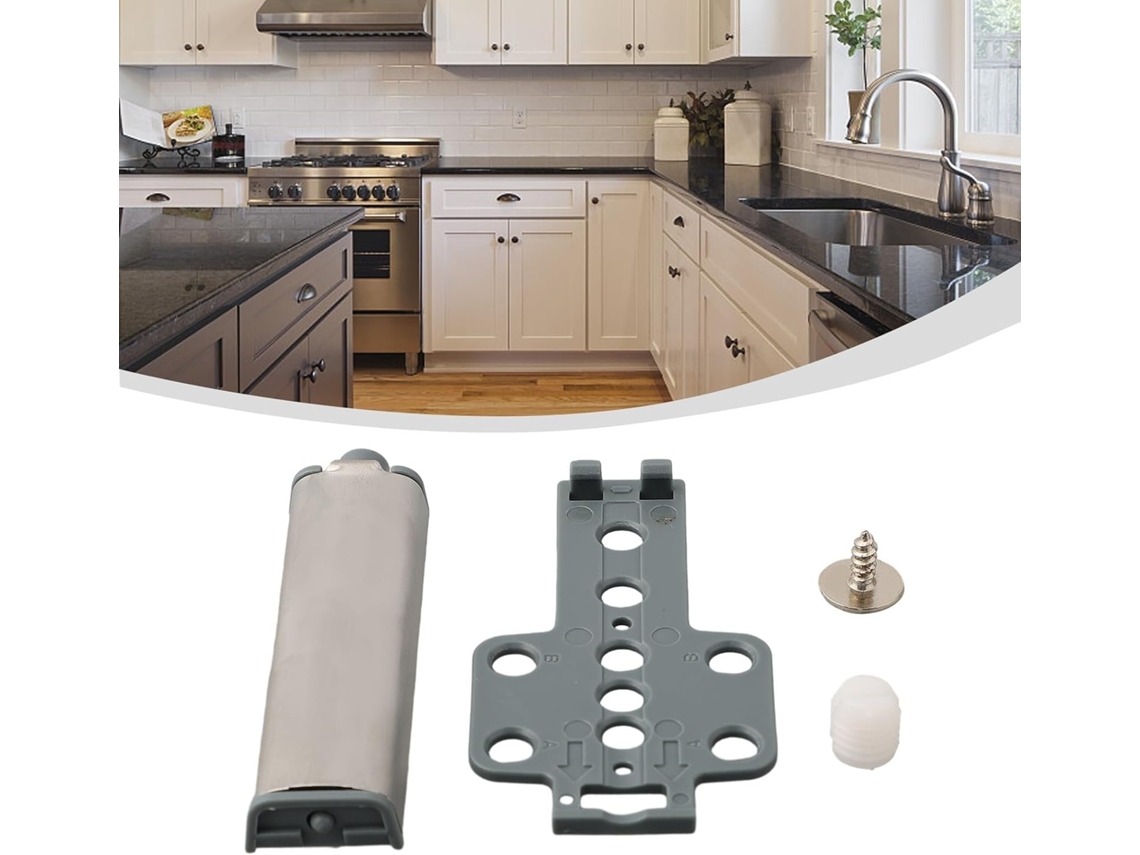 Conjunto De 5-fechos Magnéticos Pressão Para Portas Armários E Gavetas Com Fechamento Suave, Corpo Em Aço Inoxidável Com