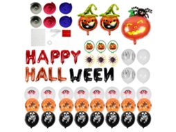 Balões De Papel Alumínio Calavera Abóbora Halloween