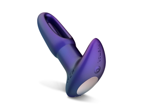Hueman - Plug Anal Voyager Com Acariciador - Roxo