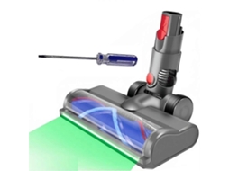 Cabeça De Escova Roller Clean Para V10 Digital Slim E V12 Detect Slim Com Luzes Verdes, Compatível Com V10 Slim E V12 Slim.