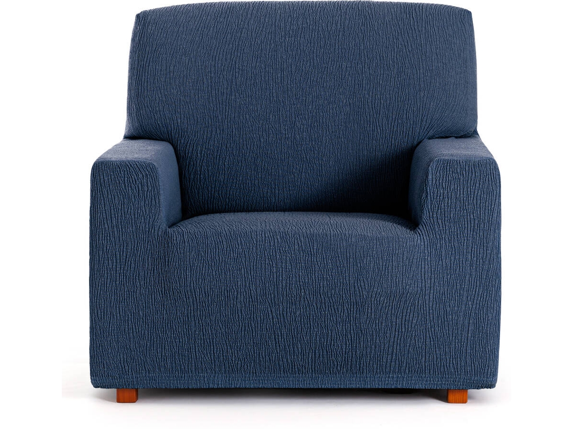 Capa de Poltrona EYSA Premium Troya Tecido Elástico (110 x 70 x 110 cm - Poliéster e Algodão - Azul)