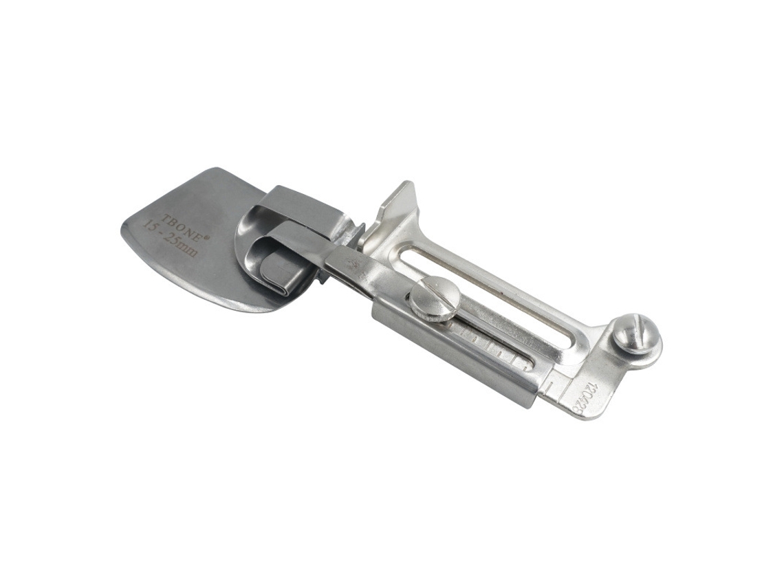 Calcador Ajustável para Bainha Enrolada com Largura Ajustável, Acessório para Máquina de Costura para Bainha Enrolada, Ferram. de Bainha (15 AQUAFORGE