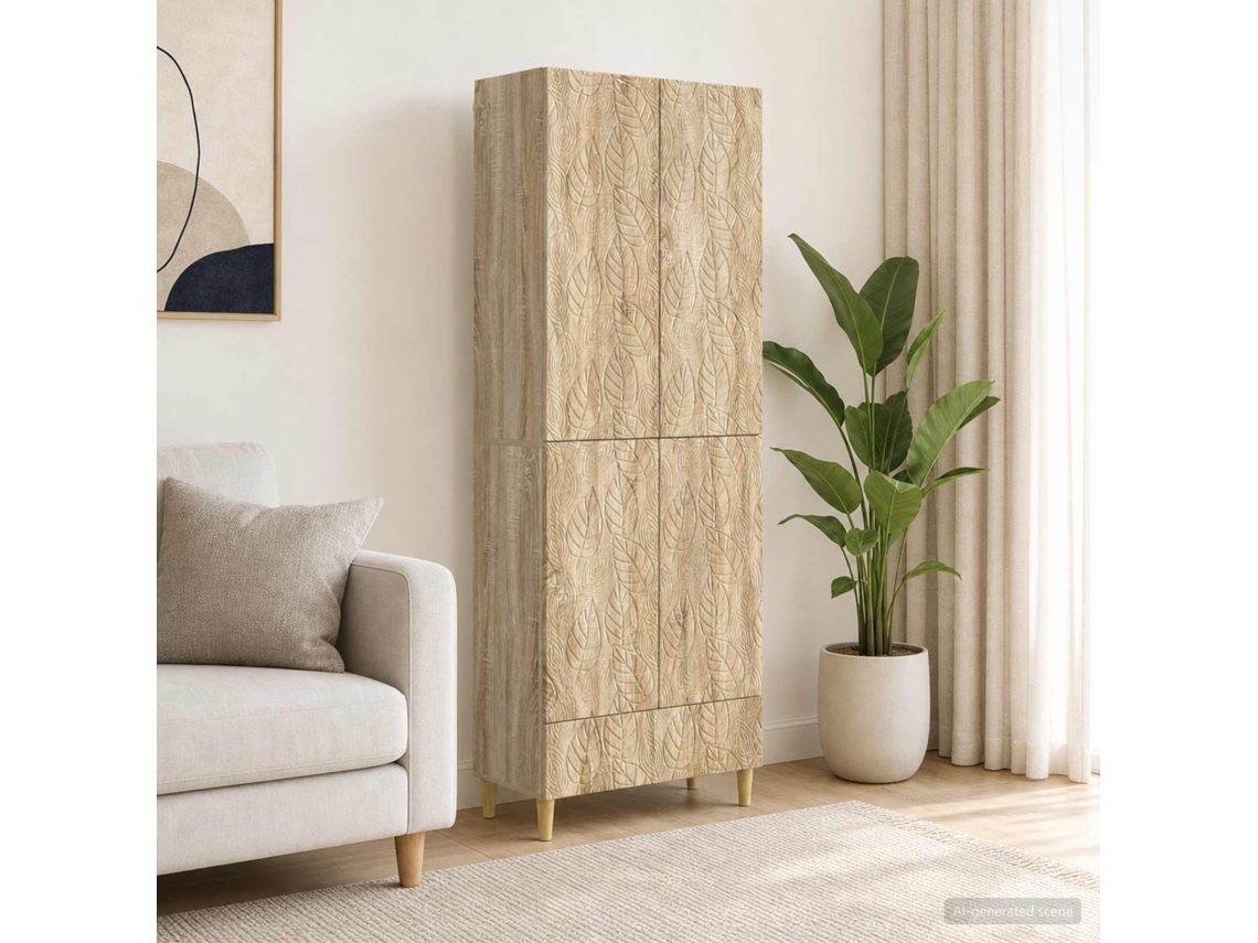 Vidaxl Conjunto De Gabinete 2 Unid. Carvalho Sonoma