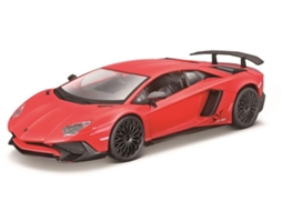 Carro BBURAGO Lamborghini Aventador SV Coupe Vermelho 1:24