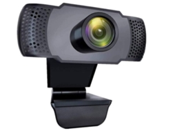 Webcam com microfone, câmera USB HD 1080P para PC/Mac/Laptop, correção automática de luz e streaming plug and play (preto) Bestvite