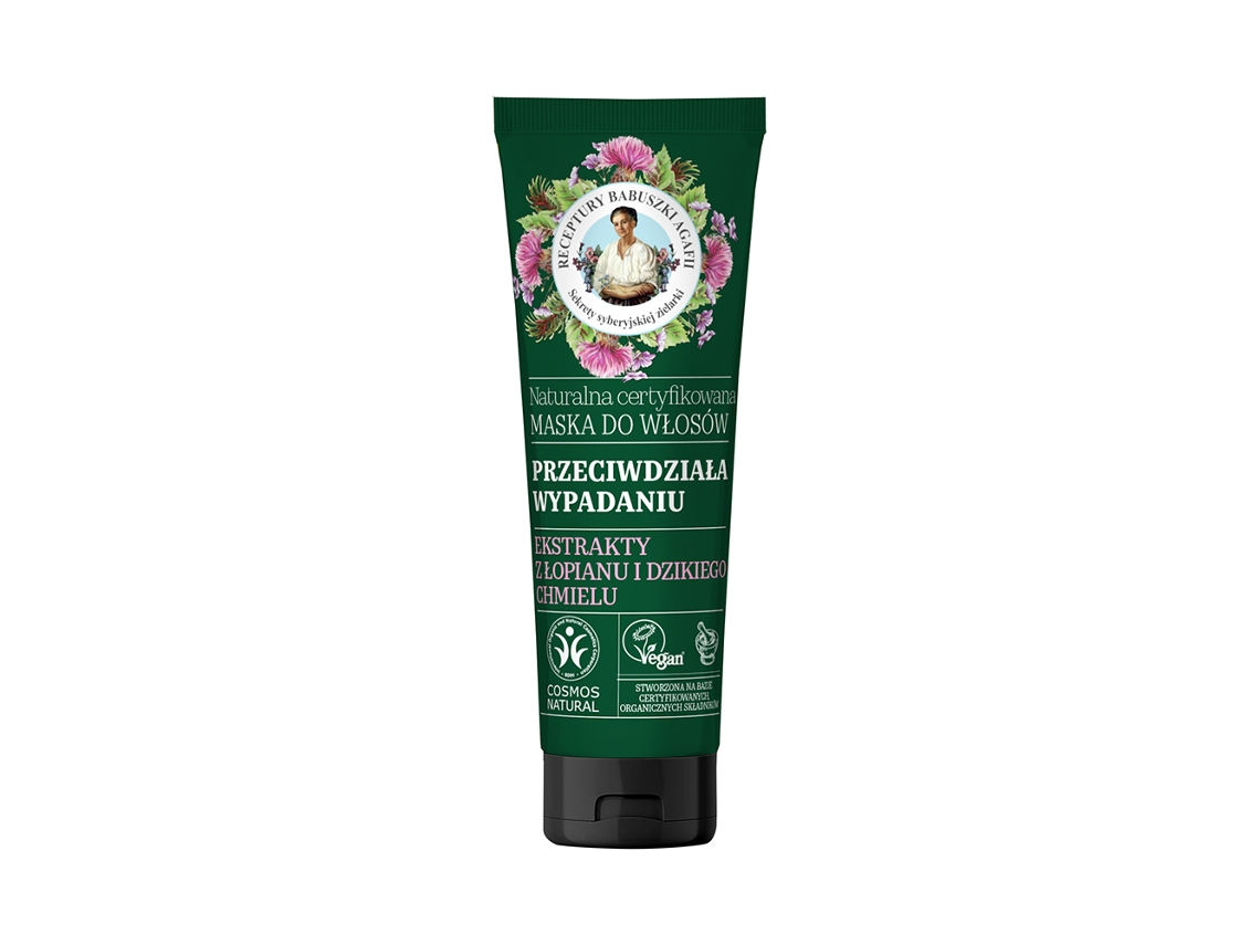 Máscara Capilar Natural De Banho Agafii Antiqueda, 200ml Bania Agafii