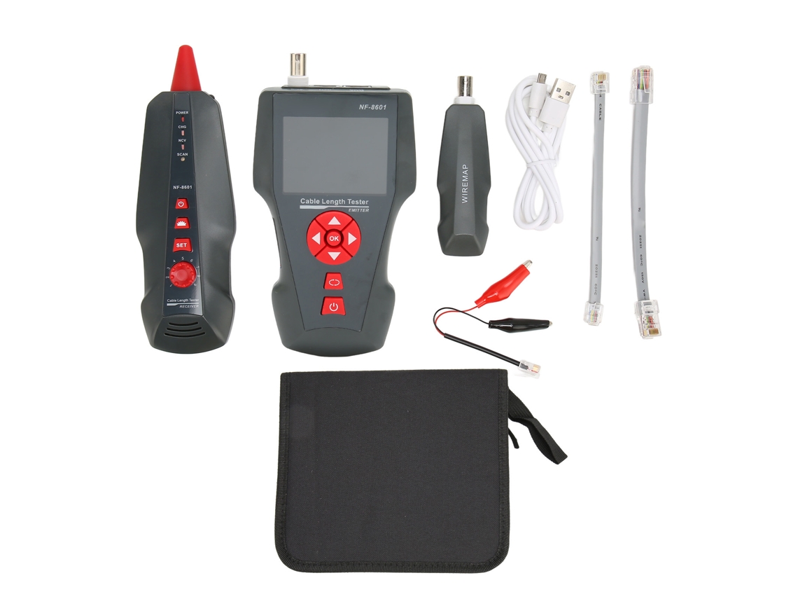 Testador Universal De Cabos Com Lcd Para Rj45 Rj11