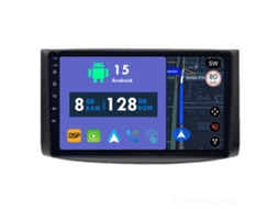 Auto Rádio Carro Bluetooth Autoradio 8GB RAM 128G ROM CarPlay Navegação GPS Ecrã Táctil RoverOne para Chevrolet Captiva I 1 2006-2011  