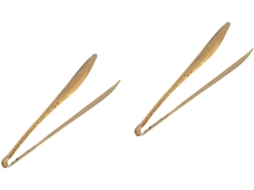 Pinça Imikeya De Aço Inoxidável Com Design Em Espiral Dourada, Utensílio Multifuncional Para Servir Buffets, Churrascos