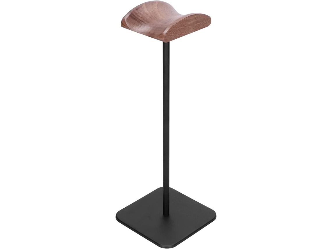 Support De Casque De Jeu, Design Durable, Support Antidérapant Pour Studio Chambre À Coucher, Métal Noyer