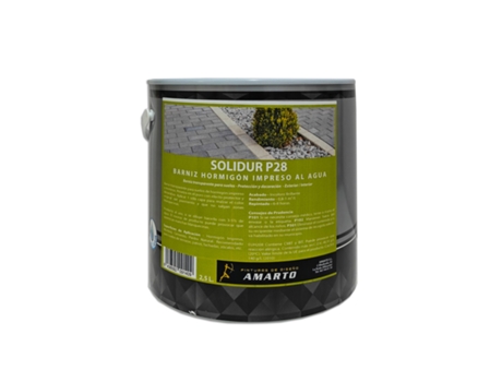 Verniz Base De Gua Para Beto Impresso Solidur P28 2,5 Lt Amarto