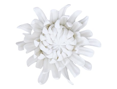 Escultura de parede de flor de cerâmica artificial, jortmrd