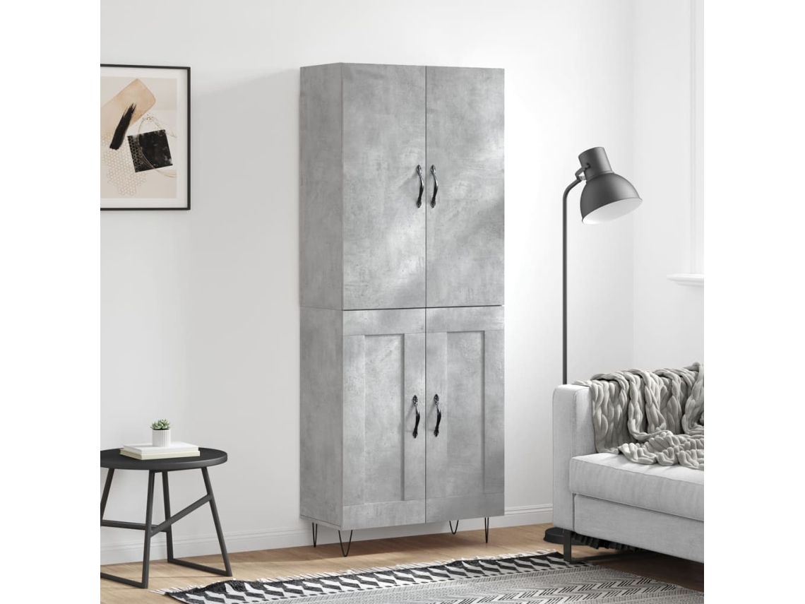 Highboard, Highboards Vidaxl Cinzeto Madeira Processada (n/a)