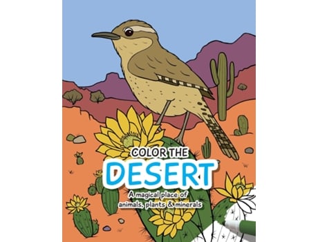 Livro Coloring Adventures in the Desert de Gates (Inglês)