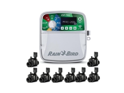 Programador de irrigação elétrica automática 8 zonas internas Rain Bird 8 válvulas solenóides 100HV 24V 1 SUINGA