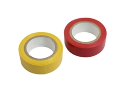 Fita Isolante de 17 Mm de Largura, Amarela e Vermelha, 8 M, 2 Unidades CHABERLU