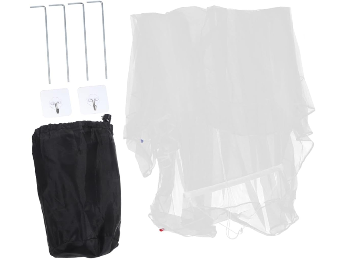 Mosquiteiro Portátil Para Camping, Mosquiteiro Leve Para Uso Externo, Instalação Com Pregos, Durável Para Diversas
