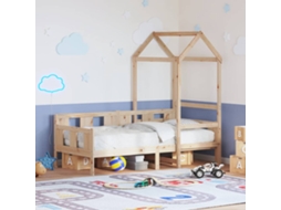 Vidaxl Sofá-cama Com Telhado 80x200 Cm Madeira De Pinho Maciça
