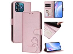 Capa De Couro Para Celular Com Rfid E Cordão Litter Panda